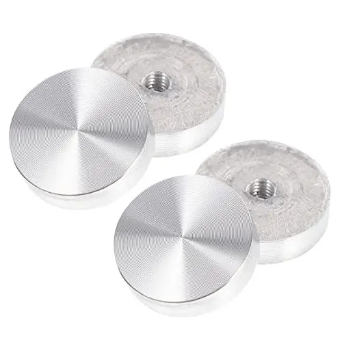Produktbild: BESTonZON 8 STK Runder Aluminiumkuchen Glas Tisch Anti-rutsch-Pads Für Glastischplatten Adapter Für Kaffeetischplatten Beistelltisch Aus Metall Kaffetisch Aluminiumlegierung Etikett