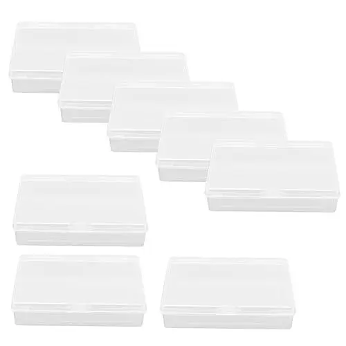 Produktbild: BESTonZON 8 Stück Aufbewahrungsbox Für Pokerkarten Bonbonbehälter Transparente Pokerboxen Kunststoff Spielkartenetuis Kunststoffperlen Hüllen Spieldeck Halter Spielkarten