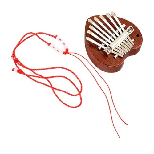 Produktbild: BESTonZON Herzförmige Kalimba Mit Tasten Für Anfänger Und Tragbares Musikinstrument Mit Warmem Für Musikliebhaber Und Darbietungen