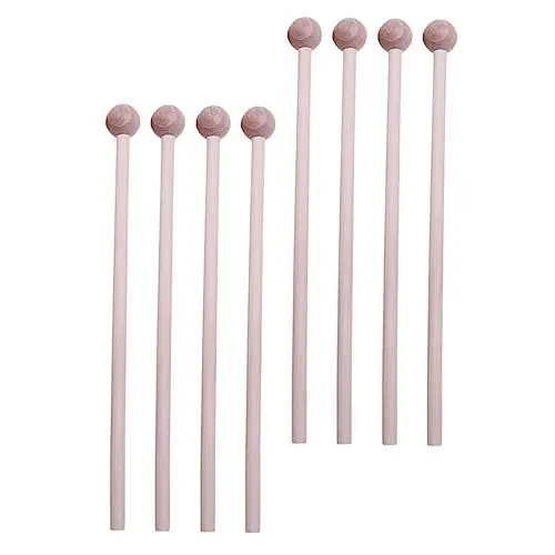 Produktbild: BESTonZON 8st Mallet-percussion-stick Schlägel Für Tenortrommeln Instrumententeile Puzzle-spielzeug Bass-drum-stick Instrumentenwerkzeug Xylophon-sticks Musikspielzeug Für Babys Hölzern