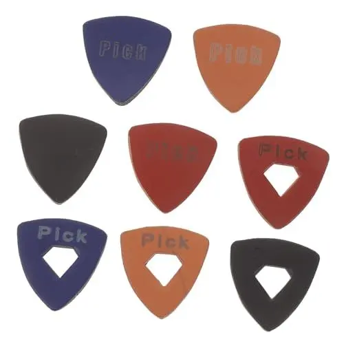 Produktbild: BESTonZON Dicke Gitarrenplektren Ersatz-großpackung 8 Plektren Für Elektrische Akustik-ukulele Finger- Und Daumenplektren