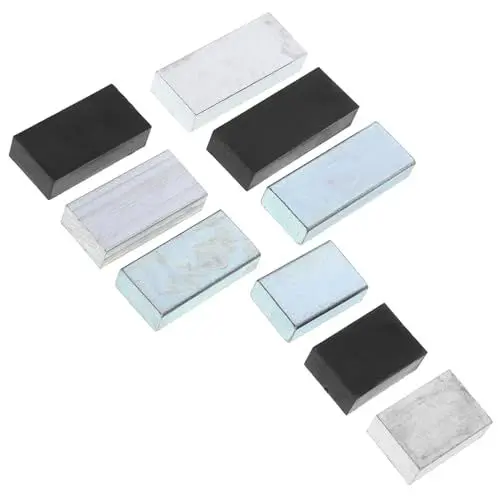Produktbild: BESTonZON 9st Laborgeräte Dichteblock Bausatz Schulphysikalisches Experiment Bausätze Schulwissenschaftliches Produkt Wissenschaftlicher Dichtewürfel Physiklaborblock Quader Aluminium Metall