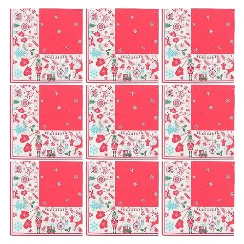 Produktbild: BESTonZON Abendservietten Papier Hochzeitsdeko 80 Stücke Weihnachtsgast NAPKINPUTION PAPIERHERHEIT G? Handtücher Einweg Papier NAPKINS Weihnachtsfeierbedarf Einmalwaschlappen