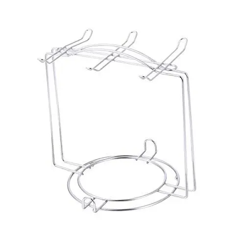Produktbild: BESTonZON Albero Tassenhalter, für Kaffeetassen und Untertassen für 4 oder 6 Tassen aus Edelstahl,Silber