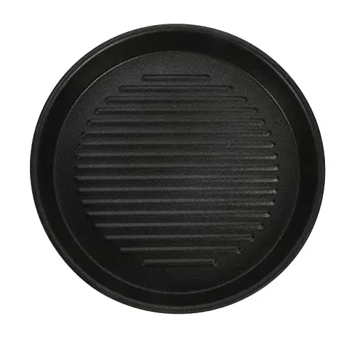Produktbild: BESTonZON BBQ Grillplatte Antihaft Grillpfanne Aluminium Grillkorb Runde Grillschale Bratpfanne Grillaufsatz Backblech BBQ Grill Pan f¨¹r Gasgrill Ofen Outdoor Camping Picknick