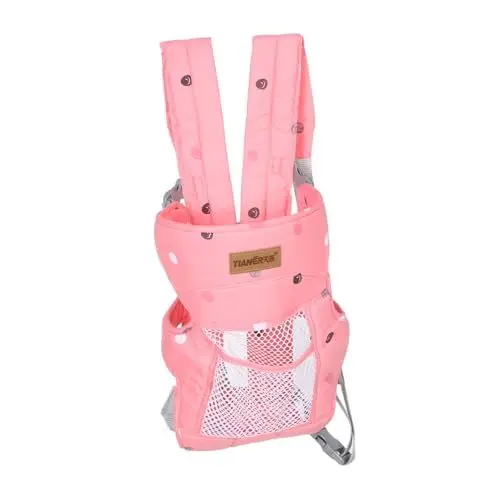 Produktbild: BESTonZON Babytrage Neugeborene Trage Tragetuch Für Kleinkinder Wasserträger Für Babys Halten Sie Das Auf Den Hüften -hüftsitzträger -hüfttrage Mit Netz Reine Baumwolle Rosa