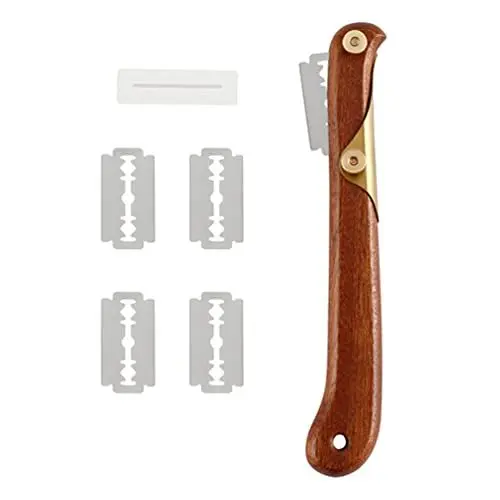 Produktbild: BESTonZON Bäckermesser Brot Lahm Teig Rasiermesser Baguettemesser Brotmesser Teigmesser Ritzmesser Brot Bäcker Cutter mit Ersatz Rasierklinge für DIY Brotteig Muster Laibkuchen Toast 1 Set
