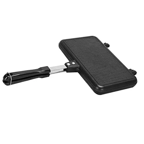 Produktbild: BESTonZON Doppelseitige Bratpfanne Nicht- Stick Backen Pancake Pan Omelette Tabletts Sandwich Maker Flip Grillpfanne für Frühstück Toast Panini Waffel