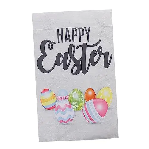 Produktbild: BESTonZON Easter Festival Gartenflagge Doppelseitige Gartenfahne Für Outdoor-osterpartys Stilvolle Dekoration Für Garten Und Langlebig Und Leicht
