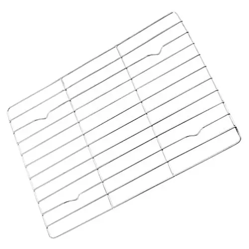 Produktbild: BESTonZON Edelstahl Backgitter Backofen Grillrost Kuchengitter Abkühlgitter Grillkorb Backblech Gitter Grillgitter für Fisch Fleisch Braten BBQ Grillen Auskühlen