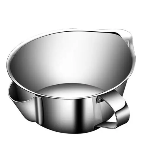 Produktbild: BESTonZON Fetttrennkanne Fetttrenner Edelstahl Suppen Fettabscheider Kanne 600ml Fettbehälter Topf Lagerung von Frittieröl und Speisefett Küche Behälter Restaurant Zuhause