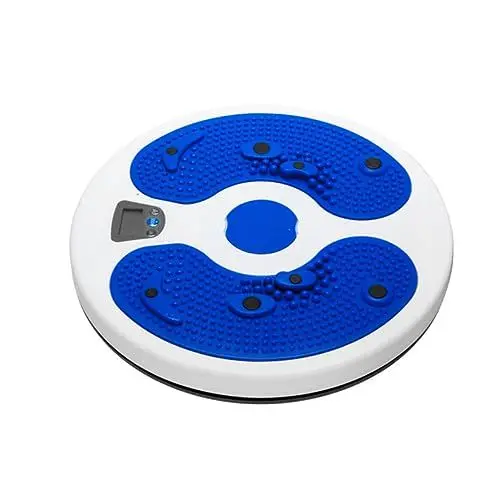 Produktbild: BESTonZON Fitnessplatte Für Haushalt Mit Drehfunktion Massagekissen Für Fußsohlenstimulation Inklusive LCD-Display Zähler Und Kalorienzähler Für Cardio-Training