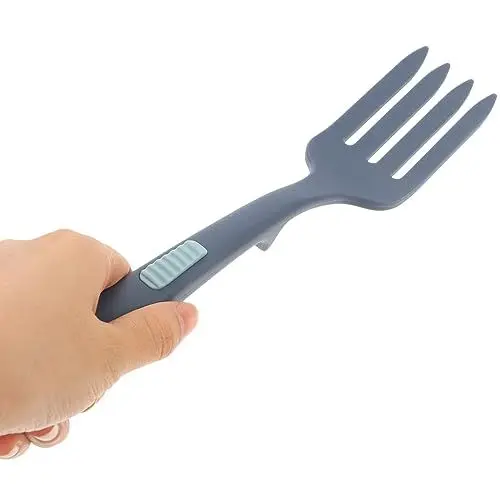 Produktbild: Flexible aus Silikon Große Koch-Schneegabel Nudelgabel -Löffel Nudelgreifer Pfannenwender Schöpfkelle für Küche Kochen Servierutensilien