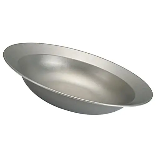 Produktbild: BESTonZON Fruchtbehälter Nudelschalen Salatschüssel Edelstahl Flache Schalen Servierplatten Suppenschalen Obstschale Für Brot Snacks Süßigkeiten Haushaltsartikel - 23Cm Lebensmittelbehälter