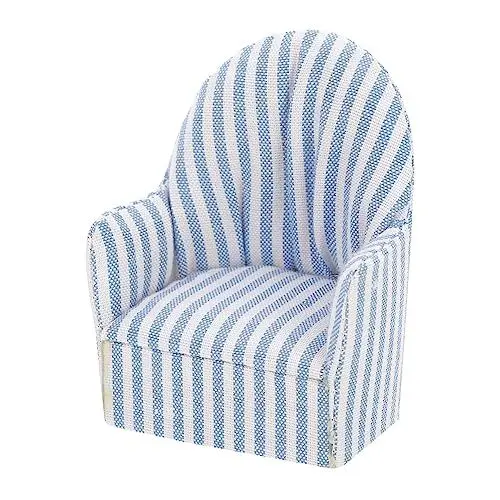 Produktbild: BESTonZON Mini Sofa Modell Puppenhaus Miniatur Streifen Sofa Handwerkskunst Design Realistische Simulation Spielzeug