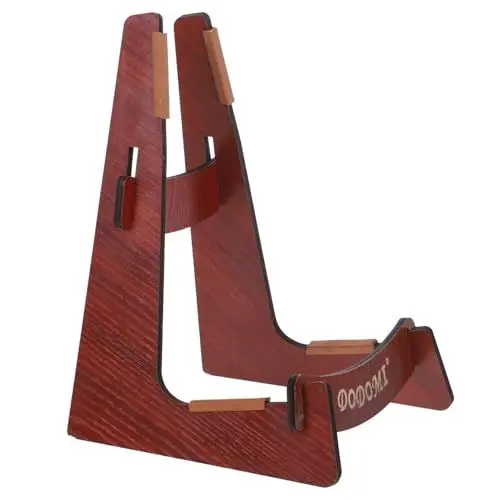 Produktbild: BESTonZON Gitarrenständer Mandolinen-instrument Gitarrenhalterung Rack Für Bassgitarre Einstellbare Gitarre Gitarrenbodenhalterung Bodenständer Geigenständer Stativ Bassständer Brown Holz