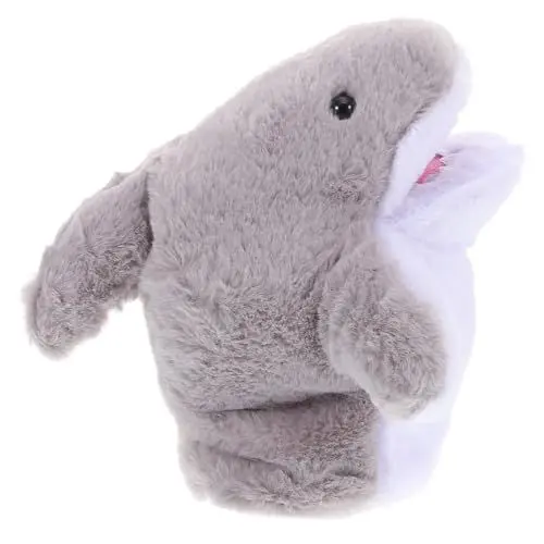Produktbild: BESTonZON Hai-Marionette Kinder Handpuppe Spielhandpuppe Kinder Spielzeug Fantasiespielzeug Spielzeug für Kinder Tierhandpuppen Tierspielzeug Cartoon-Hai-Fingerpuppe gefüllter Hai Plüsch