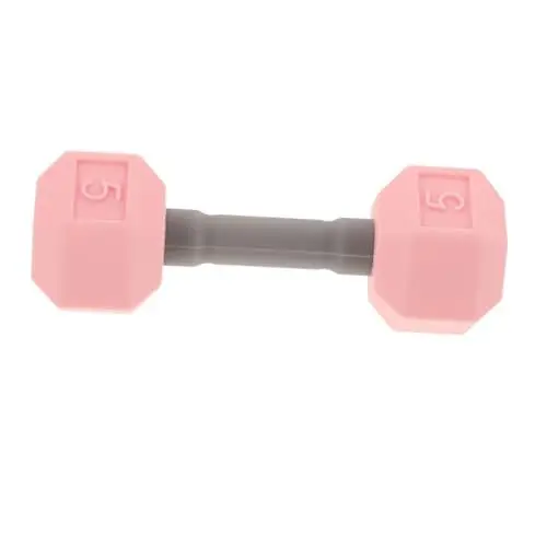 Produktbild: BESTonZON Hantelspielzeug Für Kinder Fitness-hanteln Kurzhanteln Für Kleinkinder Trainingsgeräte Für Kleinkinder Babygewichte, Spielzeug Powerlifting-spielzeug Frauen Hantel Rosa Kieselgel