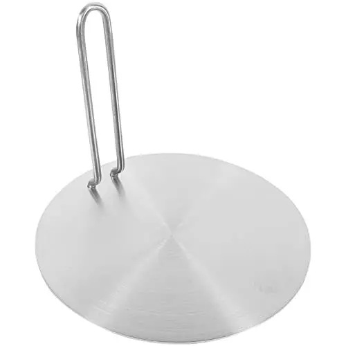 Produktbild: BESTonZON Induktionsherd Heizplatte Adapter Für Induktionskochplatten Wärmeverteilerplatte Induktionsdiffusorplatte Induktion Adapterscheibe Ofen Aus Edelstahl Rostfreier Stahl Heizung