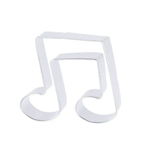 Produktbild: BESTonZON Elegante Ausstechformen in Musiknotenform Edelstahl Antihaftbeschichtet Backformen für Fondant Schokolade und Kuchen