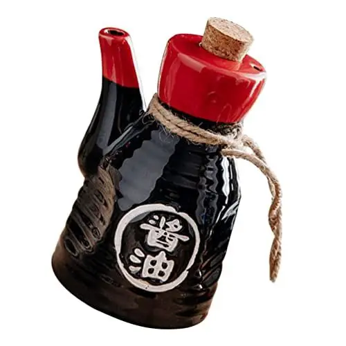 Produktbild: BESTonZON Keramische Gewürzflasche Im Japanischen Stil Elegantes Design Für Öle Und Sojasauce Hält Flüssigkeiten Sauber Und Frisch Küchenausstattung Für Ihr Zuhause