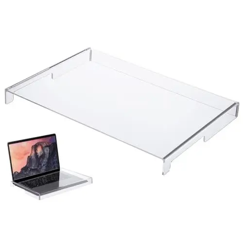 Produktbild: BESTonZON Klare Acryl-Tastaturabdeckung Tastaturschutz Anti-Katzen-Tastaturschutz Computer-Tastatur-Mäuse-Zubehör (13 8 X 9 8 X 1 2 Zoll)