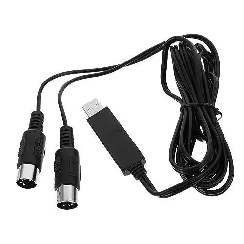 Produktbild: BESTonZON Klavierkonverter USB-Midi-Kabel Keyboards Klavier E-Piano-Tastatur Midi-Tastatur USB-Kabel USB-Tastatur Midi-Klavier