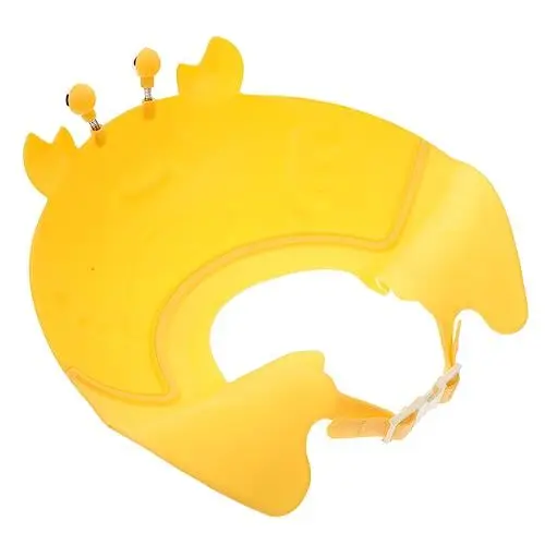 Produktbild: BESTonZON Krabben-Shampoo Hauben für Kinder Duschhut für Kinder Badeblende für Hüte schwimmkappe für kinder badekappen für kinder praktischer Badehut Duschhut der Cartoon-Krabbe tpe Yellow