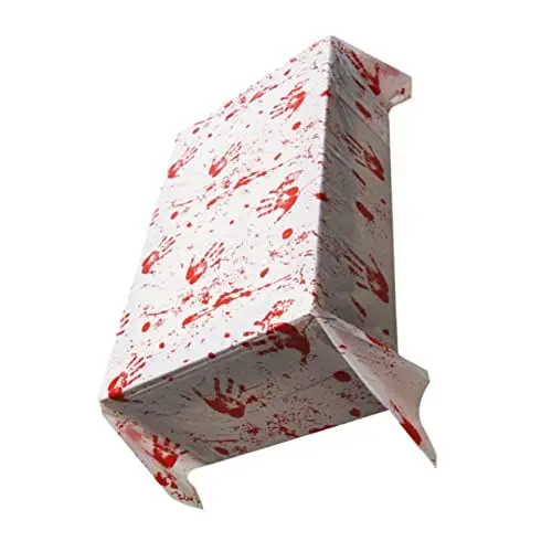 Produktbild: BESTonZON Lieferungen 2-Teiliges Tuch Für Tisch Krankenhaus Tischdecke Vampir Gruseliges Zubehör Dekoration Rechteckig Für Halloween Spuk Splatter Horror X Zoll Picknick-Abdeckungen