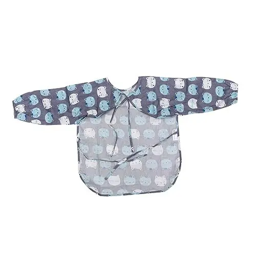 Produktbild: BESTonZON Malschürze Kinder Kinderschürze Mit Langen Ärmeln Schürze Mit Katzenmuster Wasserdichte Kinderschürze Lange Ärmel Baby Kleid
