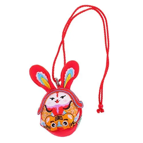Produktbild: BESTonZON Maskottchen-Puppe Ostern Hängendes Kaninchen Plüsch Jahr Puppe Maskottchen Jahr Der Hasenpuppe Stofftier Osterhase Plüsch-Kaninchen-Spielzeug Hasenfigur Handbuch Baumwolle
