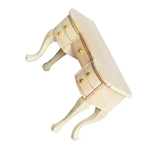 Produktbild: BESTonZON Mikroszene Studieren Kinderschreibtische Puppenhaus-schminktisch Schminktisch Für Kinder Tischdekoration Puppenhaus-schreibtischmöbel Dressing Schmücken Mini Holz