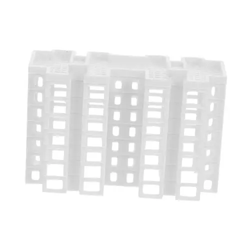 Produktbild: BESTonZON Mikrowohnungsmodell Puppenhaus-bausatz Miniatur-gebäudemodelle Miniatur-baumaterialien Sandtisch-baumodelle Kleines Gebäude Miniaturbausteine Mini-betonsteine Plastik Weiß
