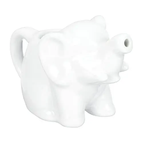 Produktbild: BESTonZON Milchkännchen Porzellan Elefant Form Milchkanne Milchkrug Sahnekännchen Soßenkanne Sauciere Milchgießer Dip Schalen Milch Aufschäumen Tasse Saucenschälchen für Kaffee Cappuccinos Latte