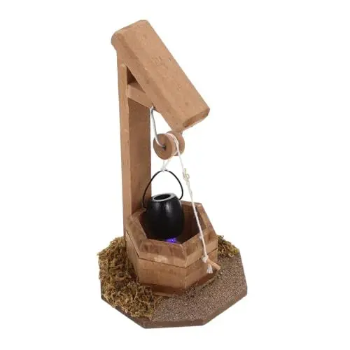 Produktbild: BESTonZON Mini-Garten Im Freien Miniatur-Gartenbrunnen Spielzeug Für Kinder Miniatur-Alter Wunschbrunnen Miniatur-Gartenspielzeug Lebendiges Kinderspielzeug Mini-Zubehör Cosplay