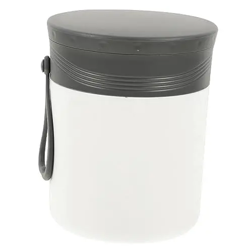 Produktbild: BESTonZON Mini-Thermoskanne Isolierbecher mit Geschirr Snackbehälter für Vakuum Isolierfässer isolierter Frühstücksbecher tragbar Frühstückstasse Wärmende Suppe Brei Tasse Thermosbecher Weiß