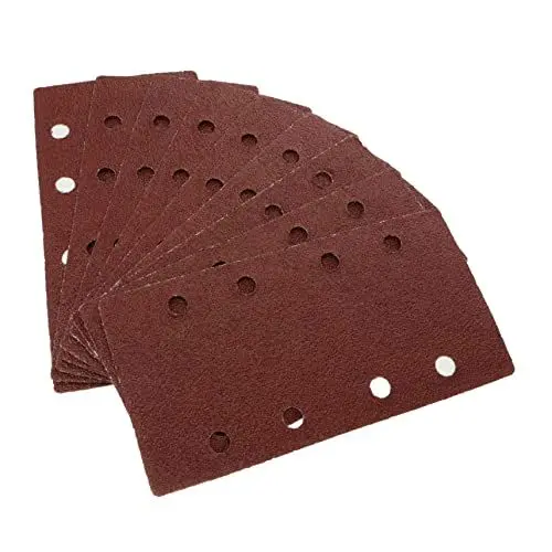 Produktbild: BESTonZON 30stücke Rechteckige Schleifdiscs Selbstklebend Schleifpapier Schleifblätter Sander Pads Für Holz Aluminium Kunststoff Fiberglas Lackierte Oberflächen