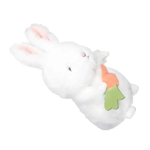 Produktbild: BESTonZON Plüschtier Spielzeug Für Tiere Ostern Stofftier Geschenke Für Mädchen Geschenk Für Mädchen Baby-Geschenk Bling Dekor Geschenke Für Kinder Puppe Schreibtisch Hase Weiß Pp Baumwolle