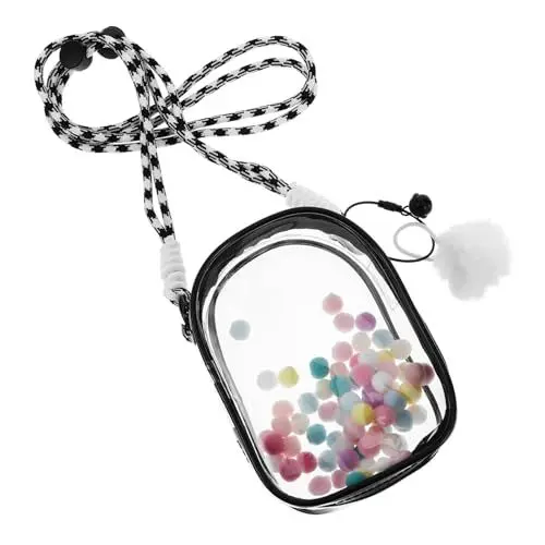Produktbild: BESTonZON Puppen Aufbewahrungstasche Sammlerstücke Vitrinen Transparente Vitrine Tragbare Puppen Aufbewahrungstasche Transparente Puppen Display Tasche Mini Figuren Vitrine Puppen