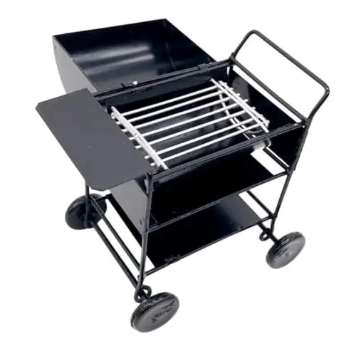 Produktbild: BESTonZON Puppenhaus Grillwagen Küchensimulations-grillwagen Puppenhaus-Accessoire Grillzubehör Kleine Schubkarre Miniatur-puppenhausmöbel Mini-zubehör Haushaltsprodukte Draussen