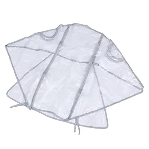 Produktbild: BESTonZON Regencape für Kinderwagen Klare Kinderwagenabdeckung Regenschutz für Kinderwagen Regenschirm Regenmantel Regenjacke Regenschutz Kinderwagen Regenschutz Regenbogenkörner Weiß