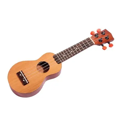 Produktbild: BESTonZON Mini Pocket Ukulele Aus Fichten Und Sapeleholz Mit Rossholz Griffbrett Hawaiianische Sopran Ukulele Mit Klangöffnung 4 Saiten Ideal Für Anfänger Und