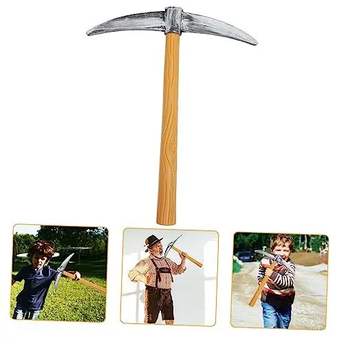 Produktbild: BESTonZON Spitzhacke-Fotografie-Requisite Spielzeug-spitzhacke, Schaufel Zwergen-kostümzubehör Einzigartige Spitzhacken-Ornamente Zwerg Cosplay Prop Elfenschaum-spitzhacke-Requisite Plastik