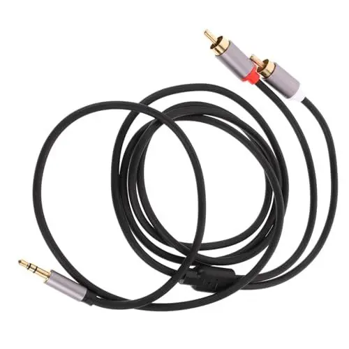 Produktbild: BESTonZON Stereokabel 3,5-mm-Kabel Kopfhörerkabel Audiokabel RCA-zu-Aux-Kabel Autoradio Cinch auf 3,5 mm kopfhörer verlängerungskabel Rechner Audioleitung Lautsprecher Audio Kabel vergoldet