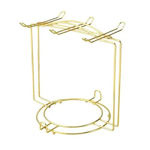Produktbild: BESTonZON Tassenhalter Becherhalter Becherbaum Edelstahl Tassenbaum Display Stand Tee Tasse Becher Organizer f¨¹r 6 Kaffeetasse (Golden)