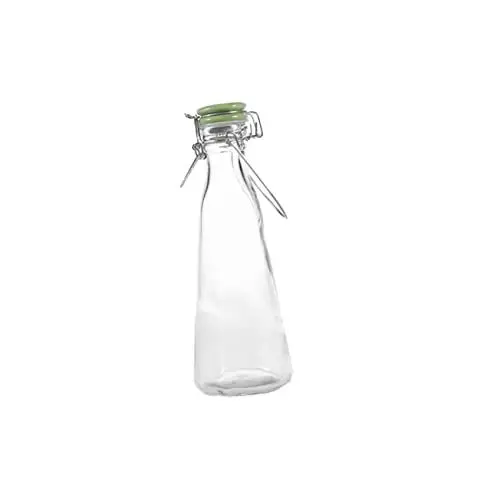 Produktbild: BESTonZON Top-brühflaschen Milchglasflasche Behälter Aus Milchglas Saftbehälter Trinken Wasserflaschen Glasflasche Verschließen Enzymglasflasche Milchbehälter Flaschenbehälter Saft Glas Oben