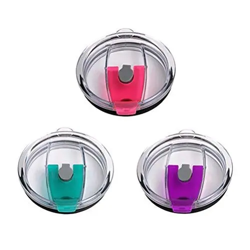 Produktbild: BESTonZON Tumbler Deckel 30oz Spritzwassergeschützte Ersatz Deckel für 3 Stück (Blau, Lila, Rosa)