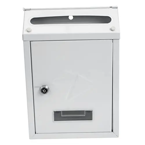 Produktbild: BESTonZON Wandbriefkasten hängender Briefkasten wandmontierter Briefkasten Sonnenblumenkostüm wandmontierte Briefkästen draussen altmodisch Post Zeitungsbox Eisen Weiß