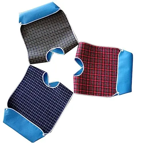 Produktbild: BESTonZON Wasserdichtes Lätzchen -outfits Schutzkleidung Für Mahlzeiten Kleidung Erwachsenes Babykostüm Lätzchen Für Ältere Menschen Krümelfänger Lätzchen Fütterungskleidung Green