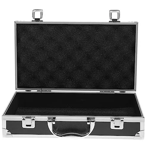 Produktbild: BESTonZON Werkzeugkasten Erste-Hilfe-Kasten-Organizer Behälter für Erste-Hilfe-Ausrüstung Werkzeugkoffer Aluminiumgehäuse tragbar Make-up-Box Alu-Box Aufbewahrungskiste